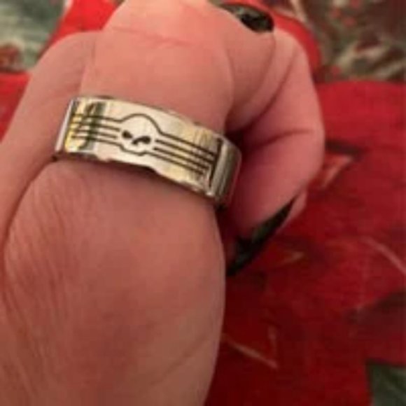 Harley Willie G Band Rings, 316L Stainless Steel - Picture 2 of 4